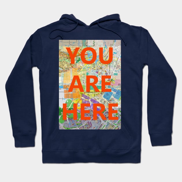 You Are Here Hoodie by MelissaJBarrett